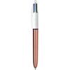 Στυλό διαρκείας BIC 4 Χρώματα Rose Gold 1,00mm (Διάφορα χρώματα)